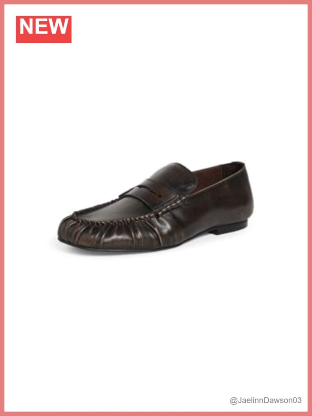 Women's Leather Loafers Cushioned Footbed Rubber Sole